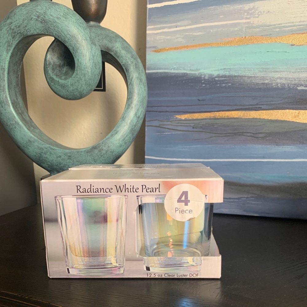 Circleware Iridescent 12oz Drinking Glasses